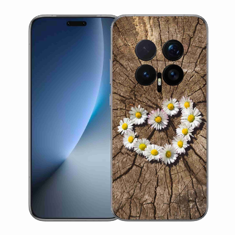 Gélový kryt mmCase na Honor Magic 8 Pro - srdce z margaréty