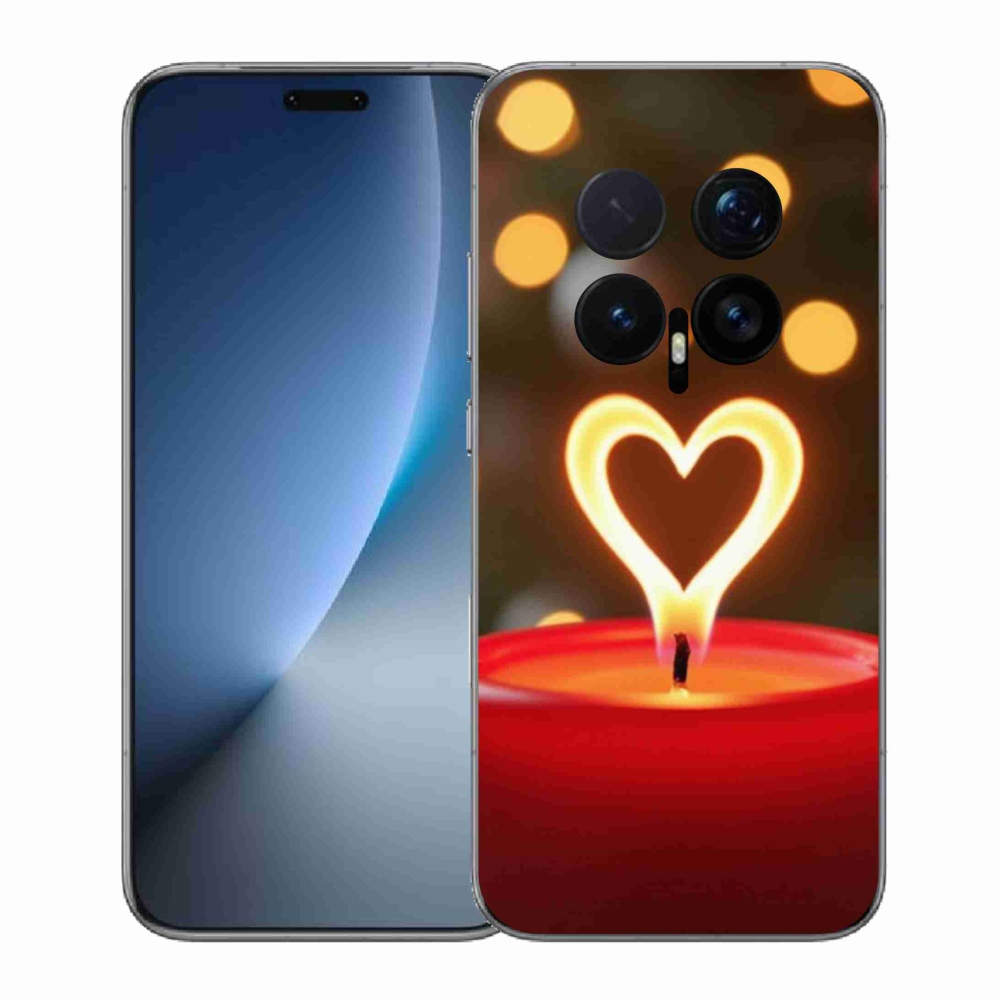 Gélový kryt mmCase na Honor Magic 8 Pro - srdce z plameňa