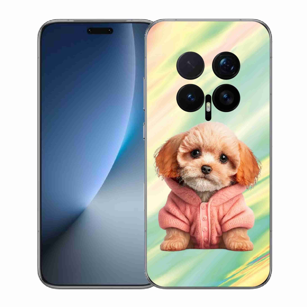 Gélový kryt mmCase na Honor Magic 8 Pro - šteňa vo svetri