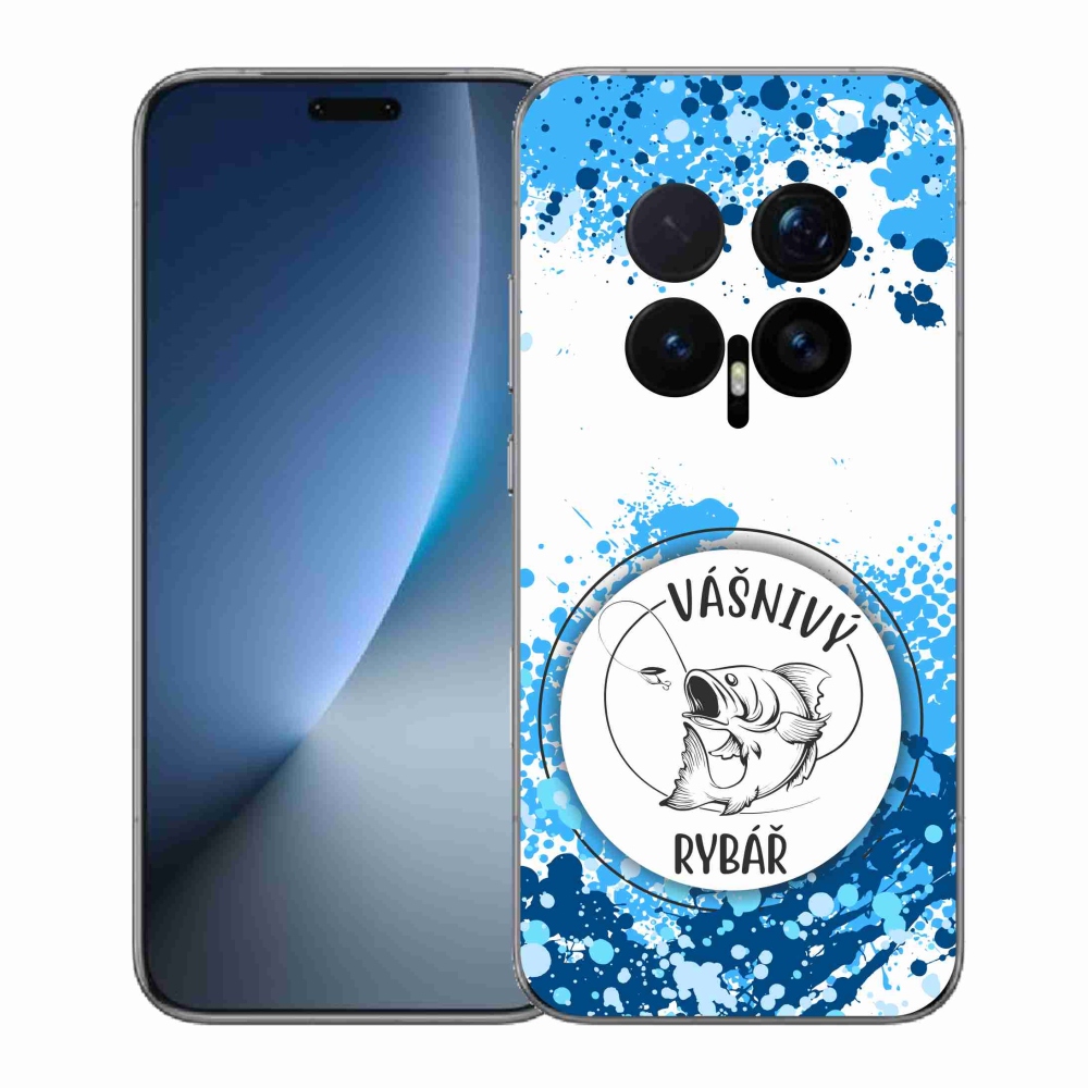 Gélový kryt mmCase na Honor Magic 8 Pro - vášnivý rybár biele pozadie