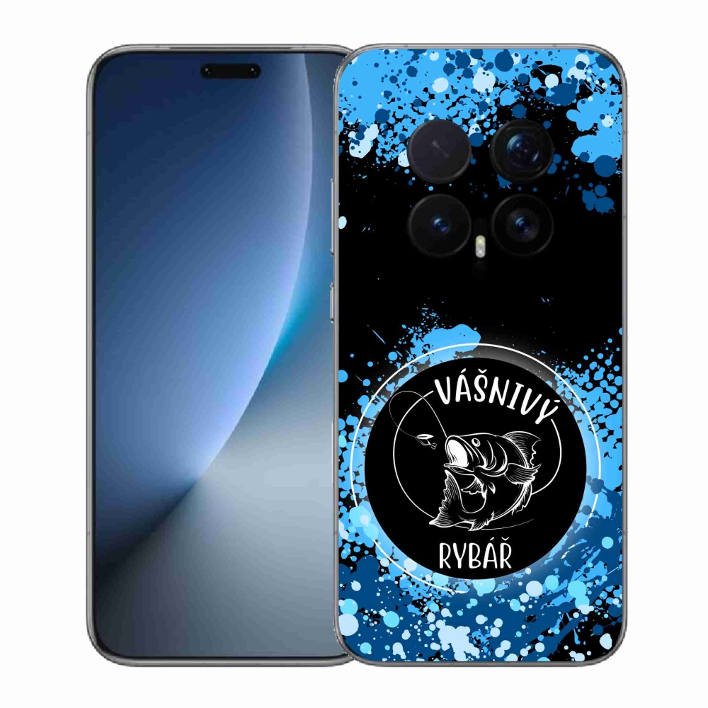 Gélový kryt mmCase na Honor Magic 8 Pro - vášnivý rybár čierne pozadie