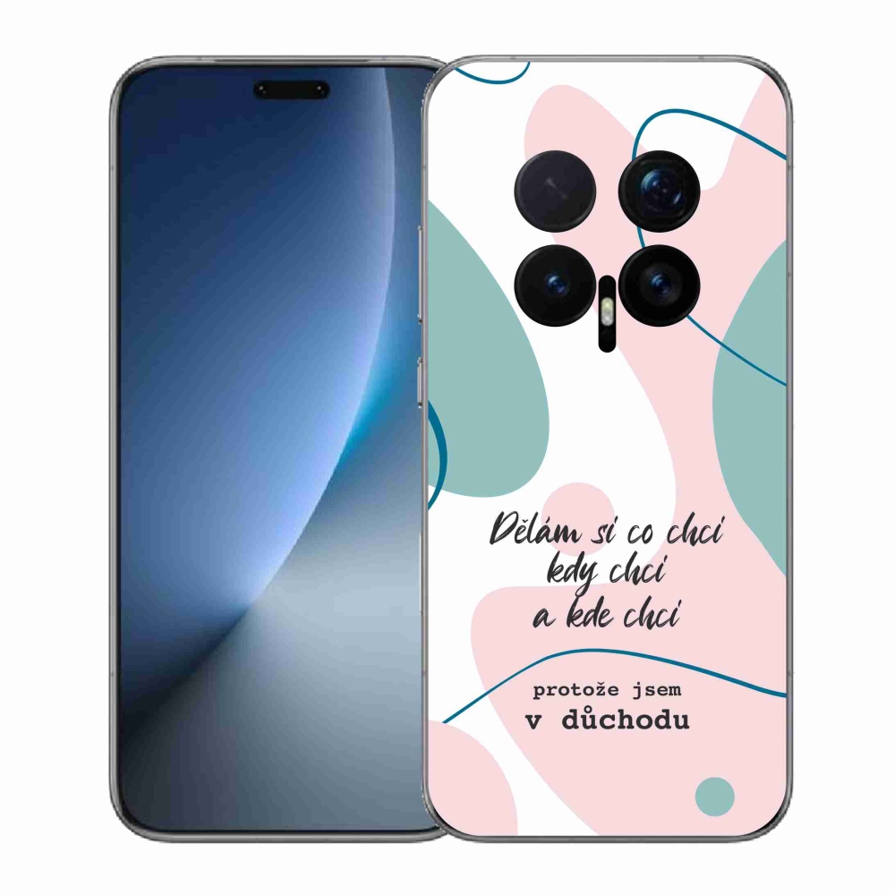 Gélový kryt mmCase na Honor Magic 8 Pro - vtipný text 10 biele pozadie