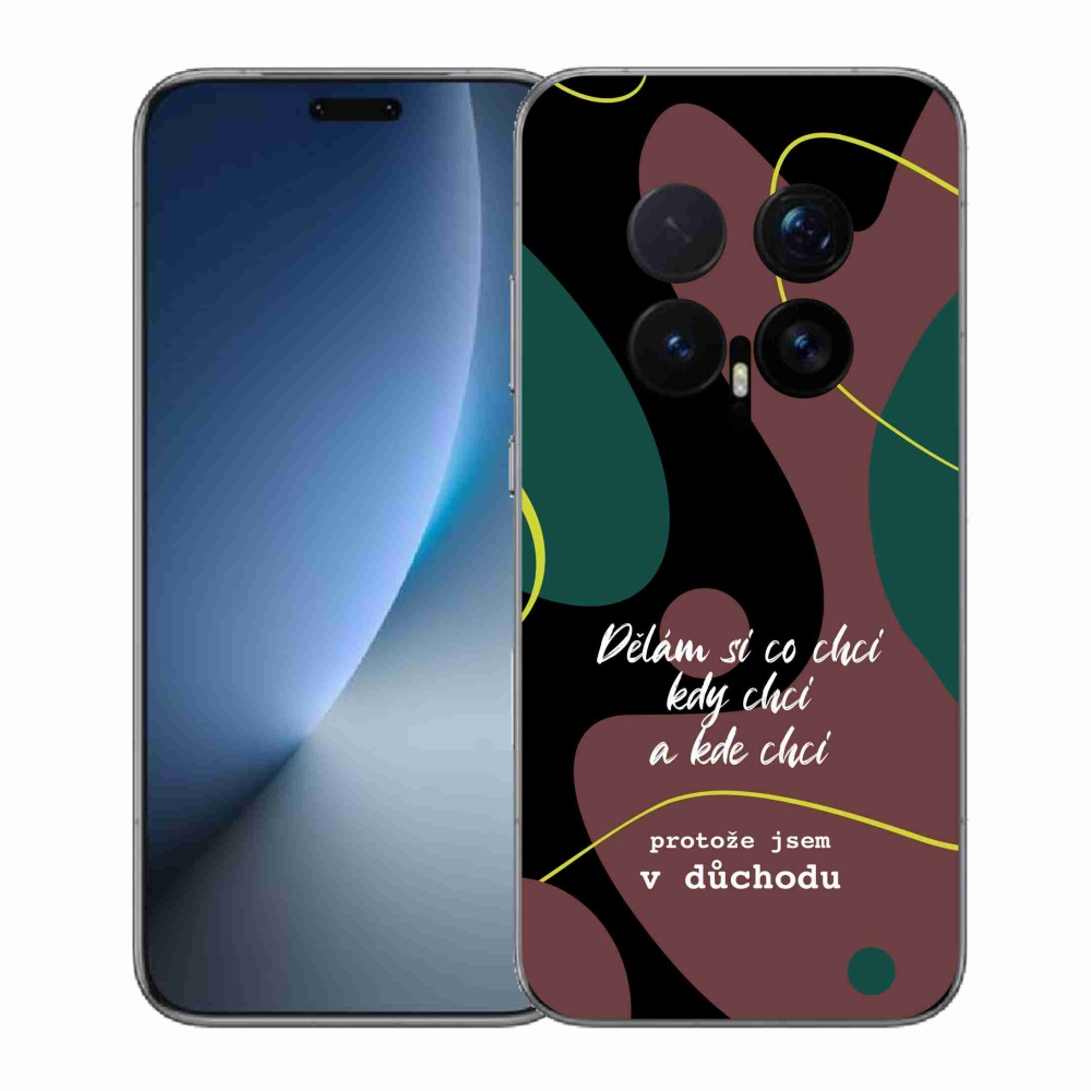 Gélový kryt mmCase na Honor Magic 8 Pro - vtipný text 10 čierne pozadie