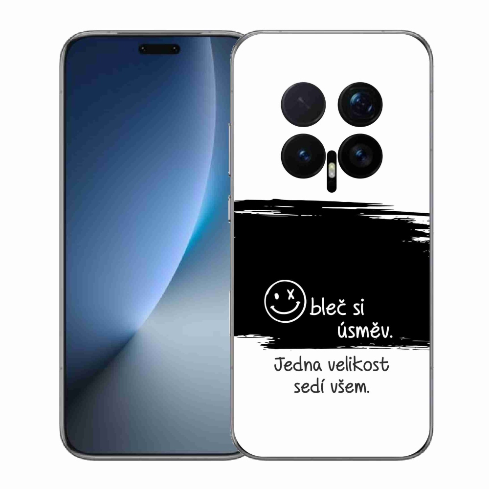 Gélový kryt mmCase na Honor Magic 8 Pro - vtipný text 8 čiernobiele pozadie