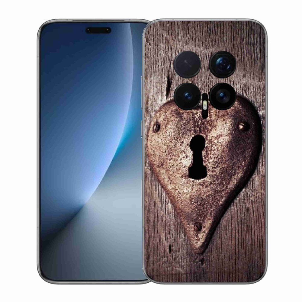 Gélový kryt mmCase na Honor Magic 8 Pro - zámok v tvare srdca