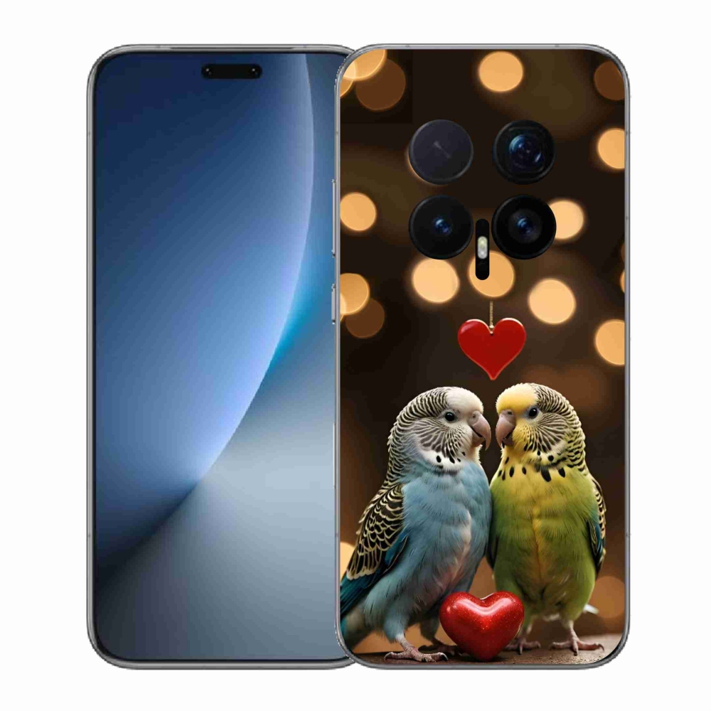 Gélový kryt mmCase na Honor Magic 8 Pro - zamilovaní papagáje