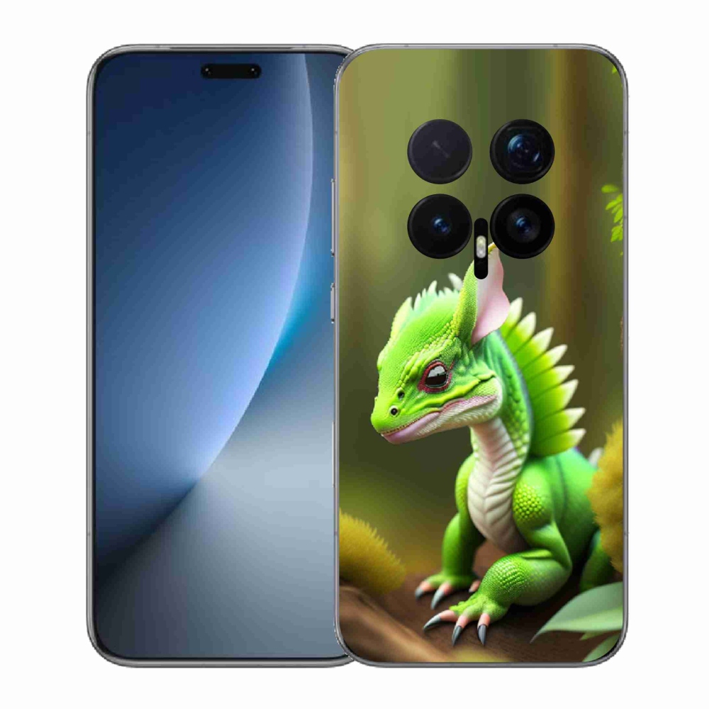 Gélový kryt mmCase na Honor Magic 8 Pro - zelený dráčik