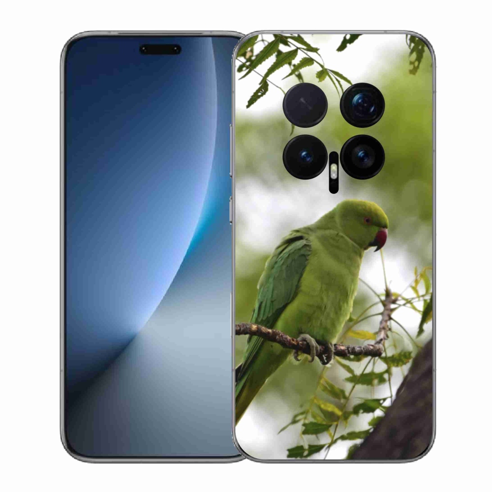 Gélový kryt mmCase na Honor Magic 8 Pro - zelený papagáj