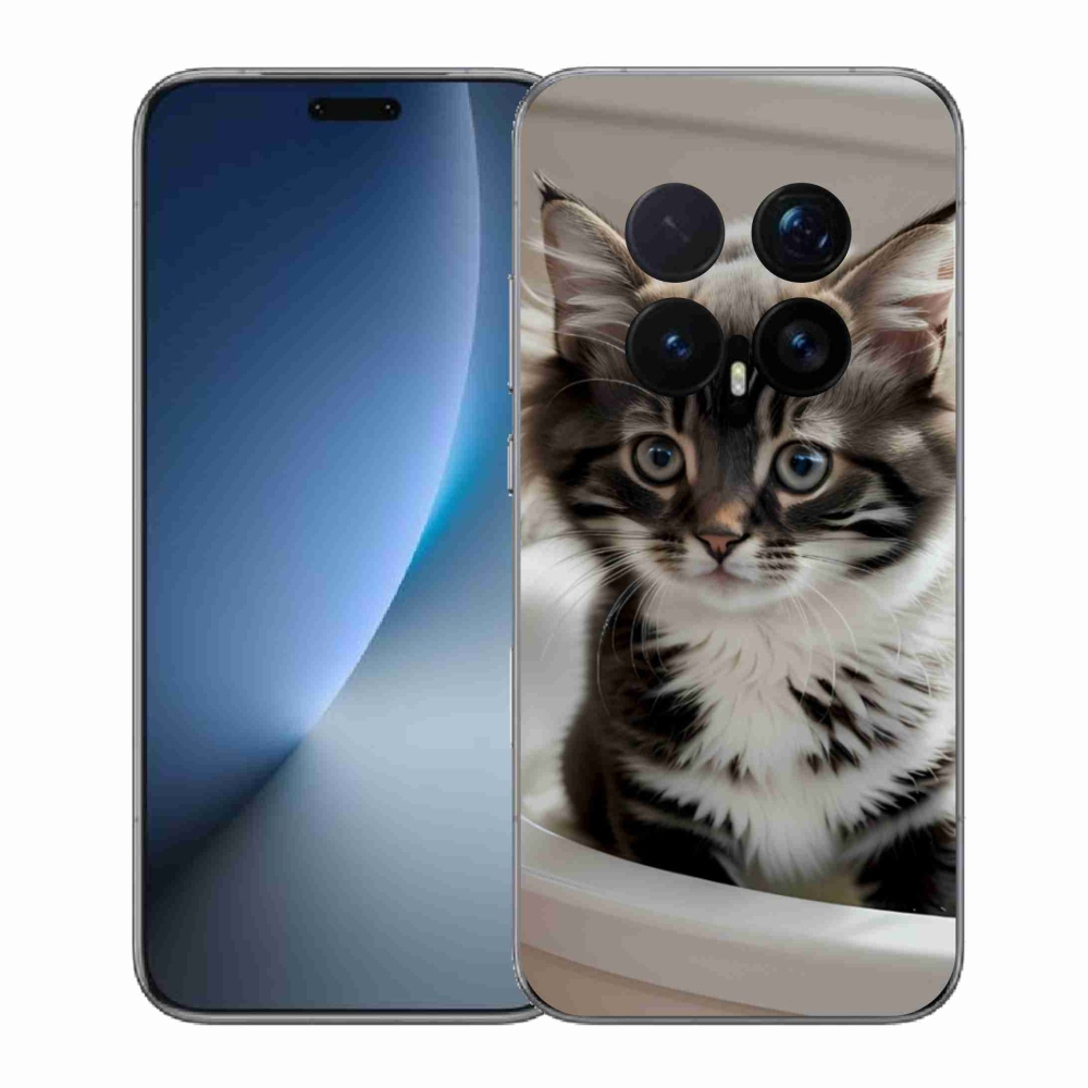Gélový kryt mmCase na Honor Magic 8 Pro - zvedavé mačiatko