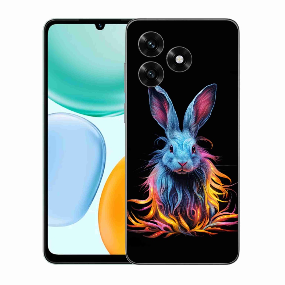 Gélový kryt mmCase na Honor X5c Plus - abstraktný zajac