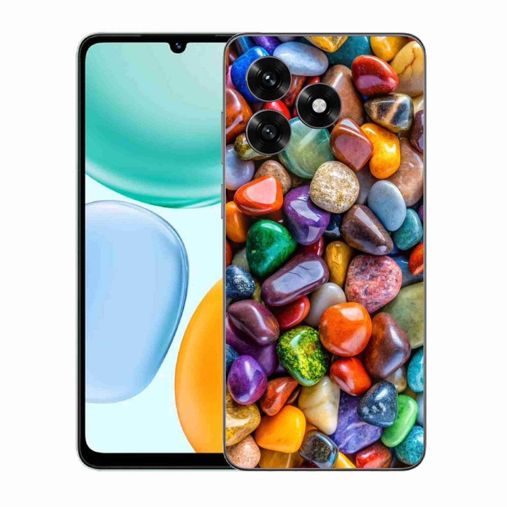 Gélový kryt mmCase na Honor X5c Plus - farebné kamienky