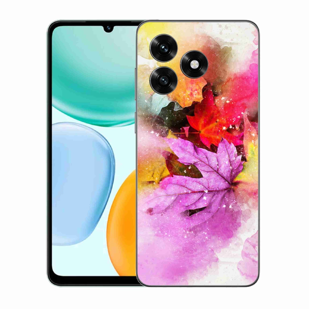 Gélový kryt mmCase na Honor X5c Plus - farebné listy