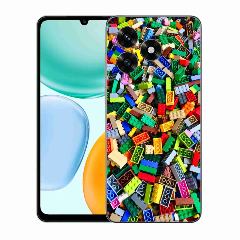 Gélový kryt mmCase na Honor X5c Plus - farebné stavebné kocky