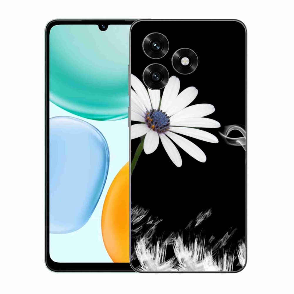 Gélový kryt mmCase na Honor X5c Plus - biela kvetina