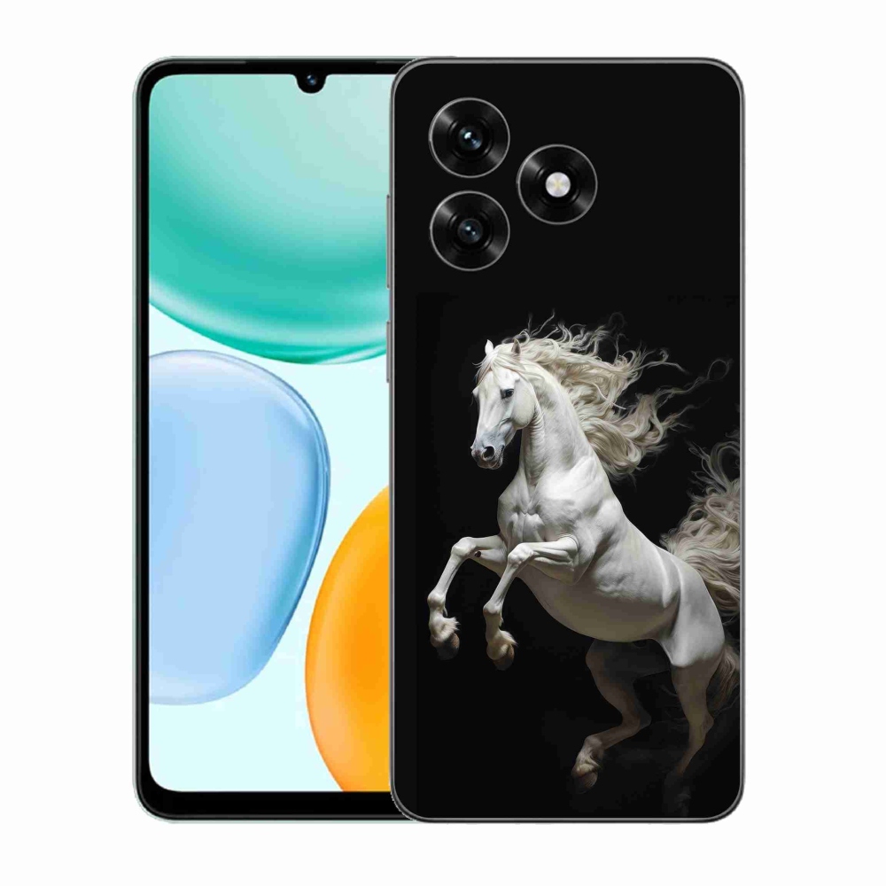Gélový kryt mmCase na Honor X5c Plus - biely kôň 4