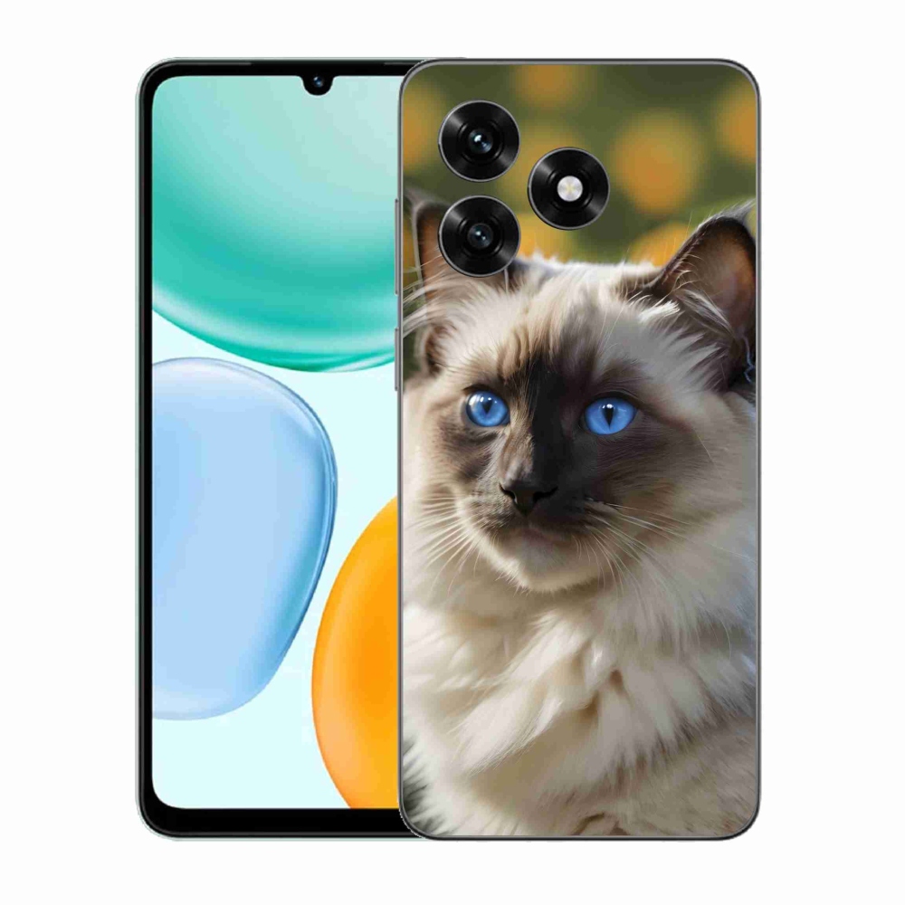 Gélový kryt mmCase na Honor X5c Plus - biely ragdoll