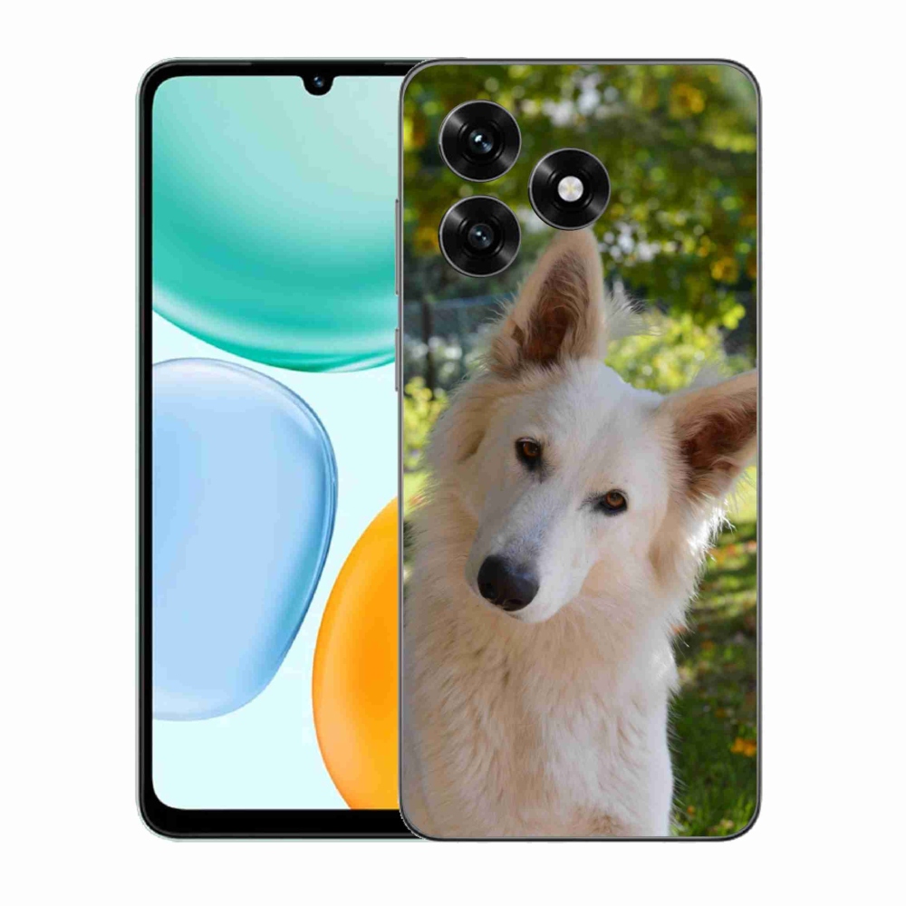 Gélový kryt mmCase na Honor X5c Plus - biely švajčiarsky ovčiak 1