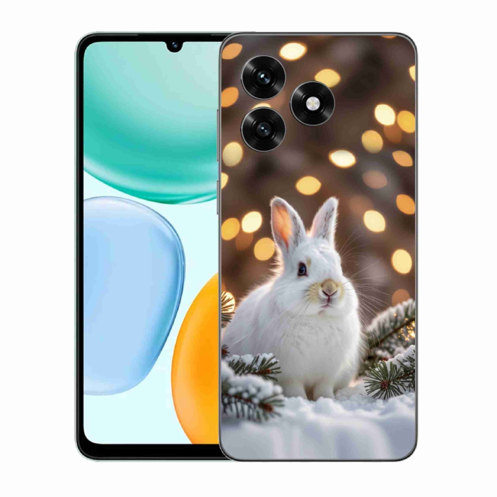 Gélový kryt mmCase na Honor X5c Plus - biely zajac