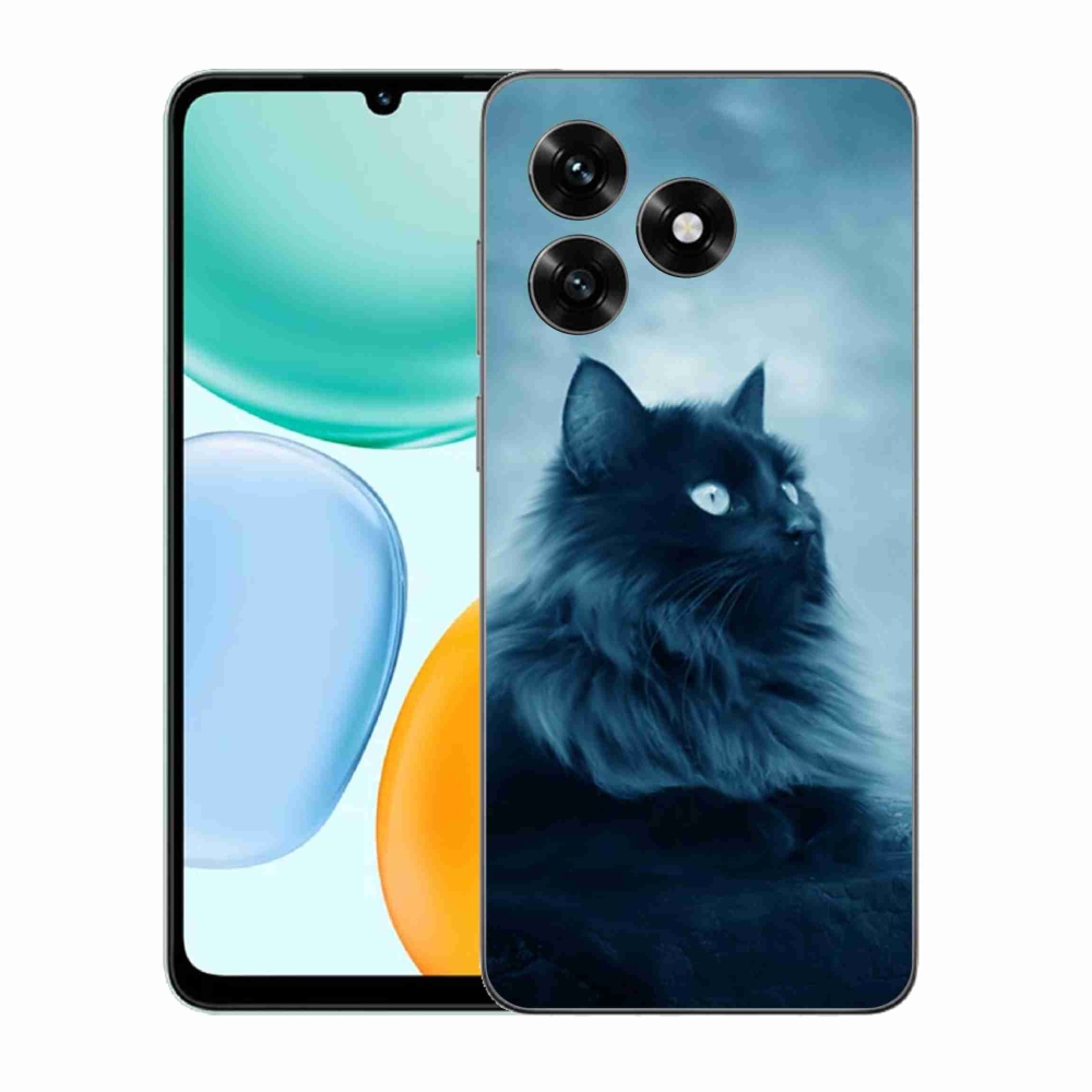 Gélový kryt mmCase na Honor X5c Plus - čierna mačka 1