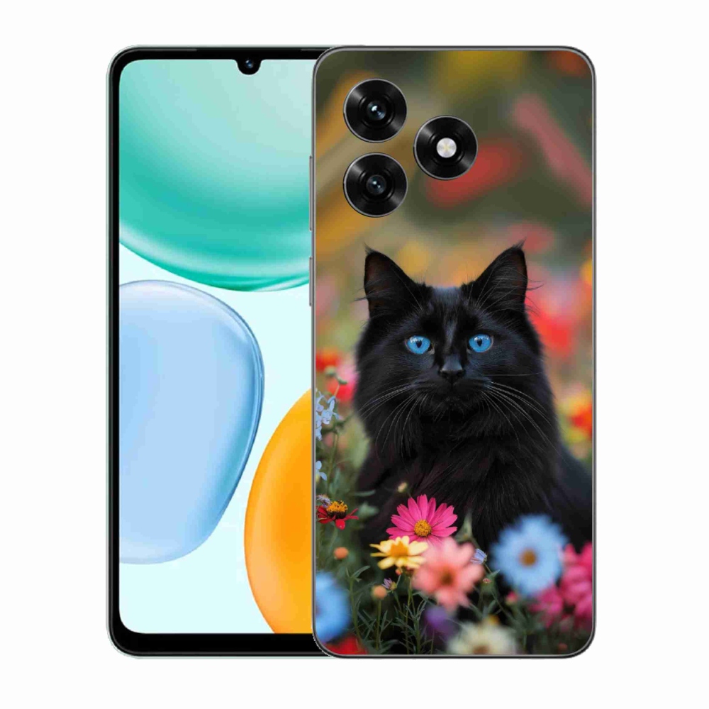 Gélový kryt mmCase na Honor X5c Plus - čierne mačiatko 4