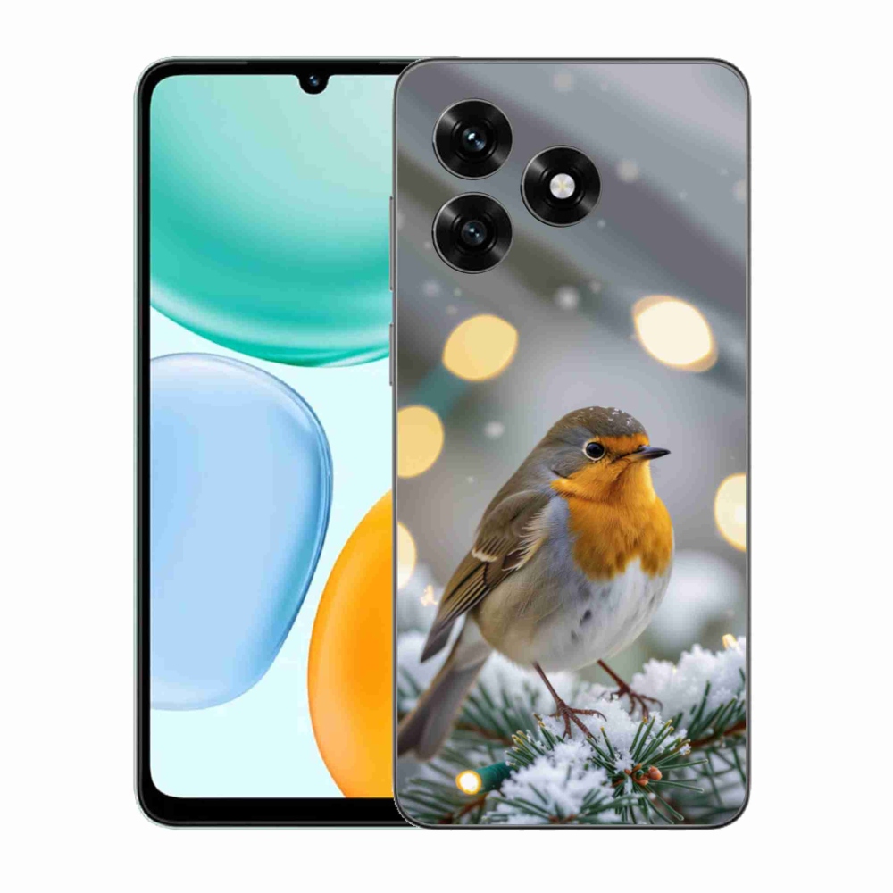 Gélový kryt mmCase na Honor X5c Plus - červienka v zime