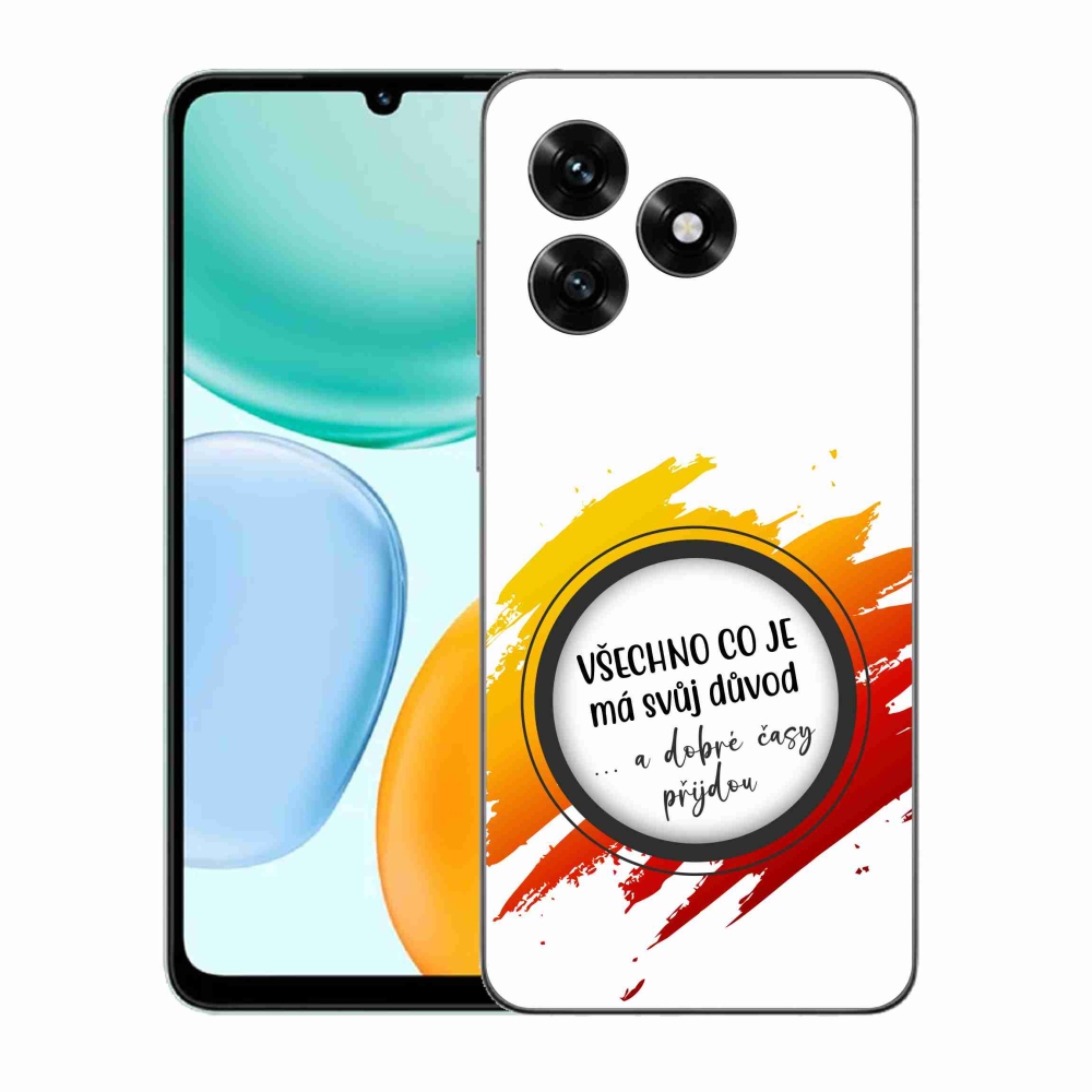 Gélový kryt mmCase na Honor X5c Plus - citát 3 biele pozadie