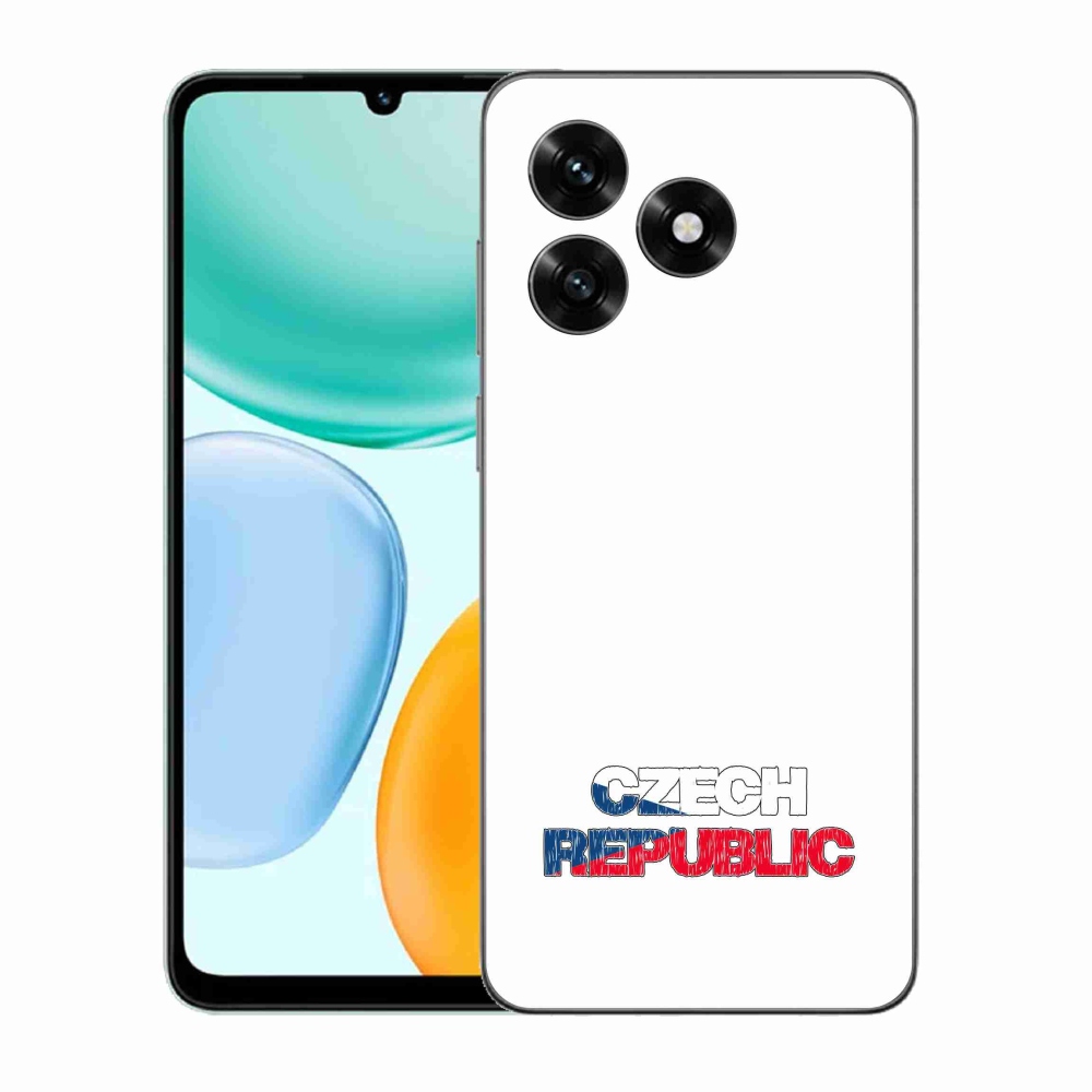 Gélový kryt mmCase na Honor X5c Plus - Czech Republic biele pozadie