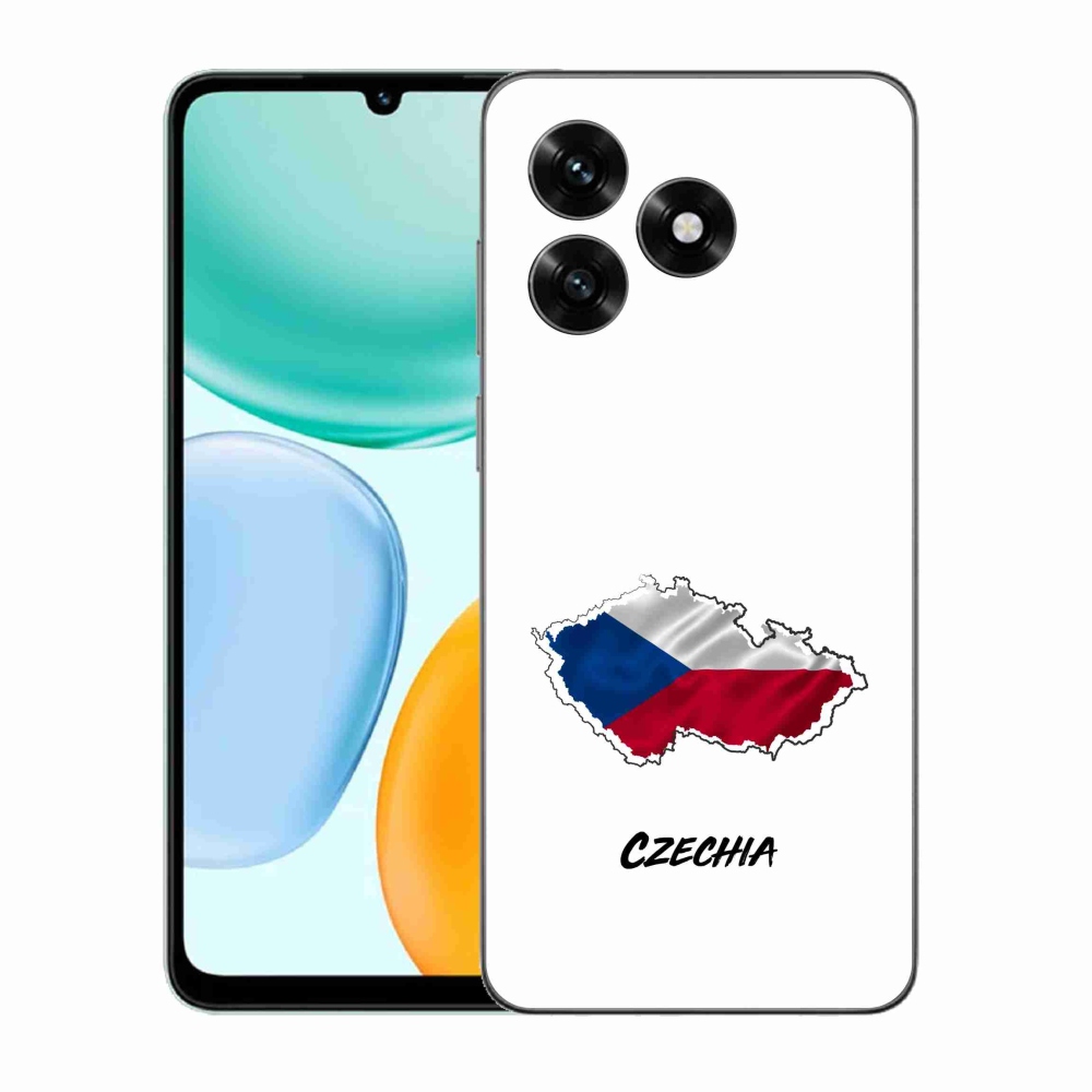 Gélový kryt mmCase na Honor X5c Plus - Czechia biele pozadie