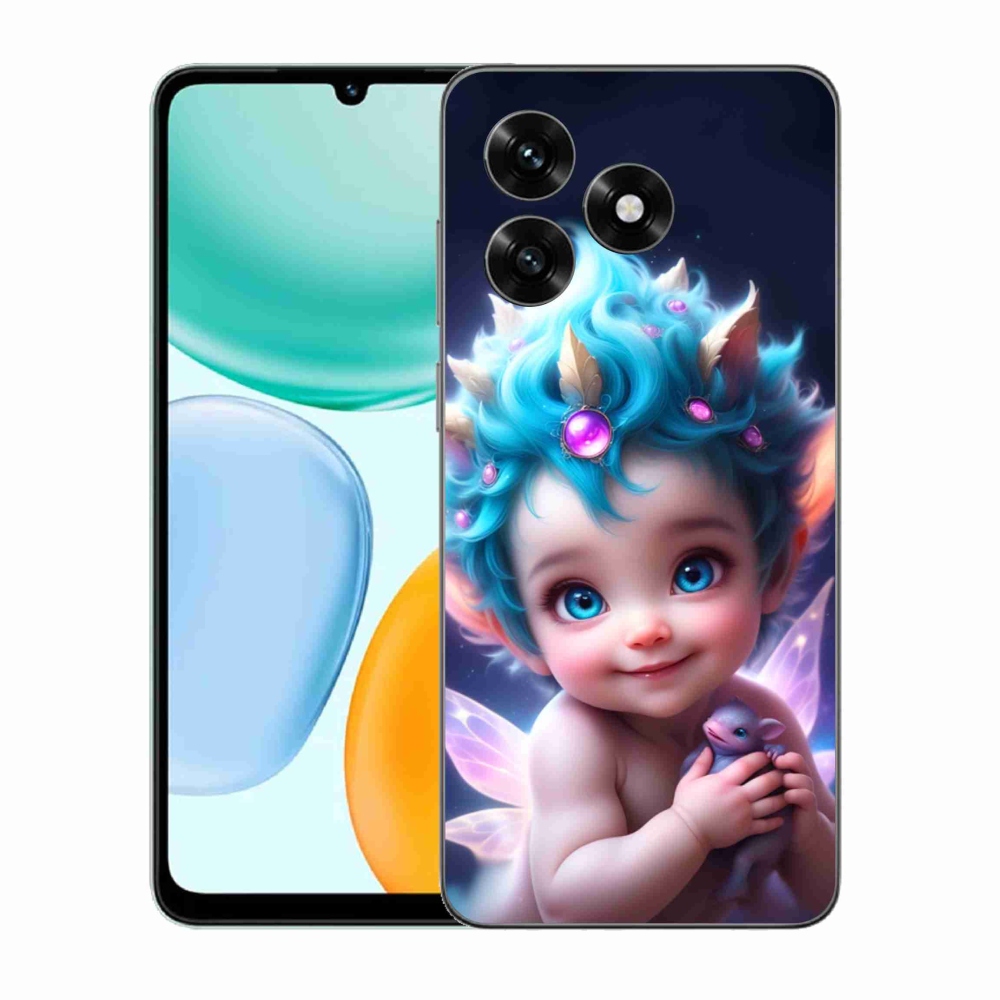 Gélový kryt mmCase na Honor X5c Plus - dieťa s motýlími krídlami