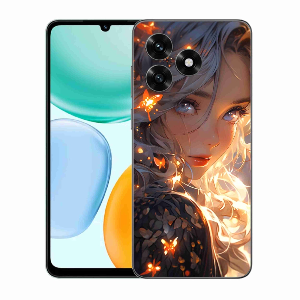Gélový kryt mmCase na Honor X5c Plus - dievča a motýle