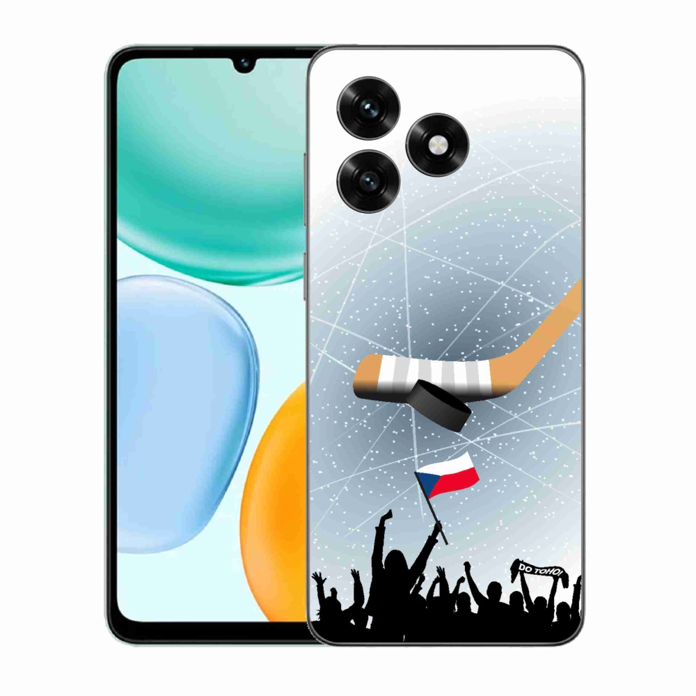 Gélový kryt mmCase na Honor X5c Plus - fanúšikovia hokeja