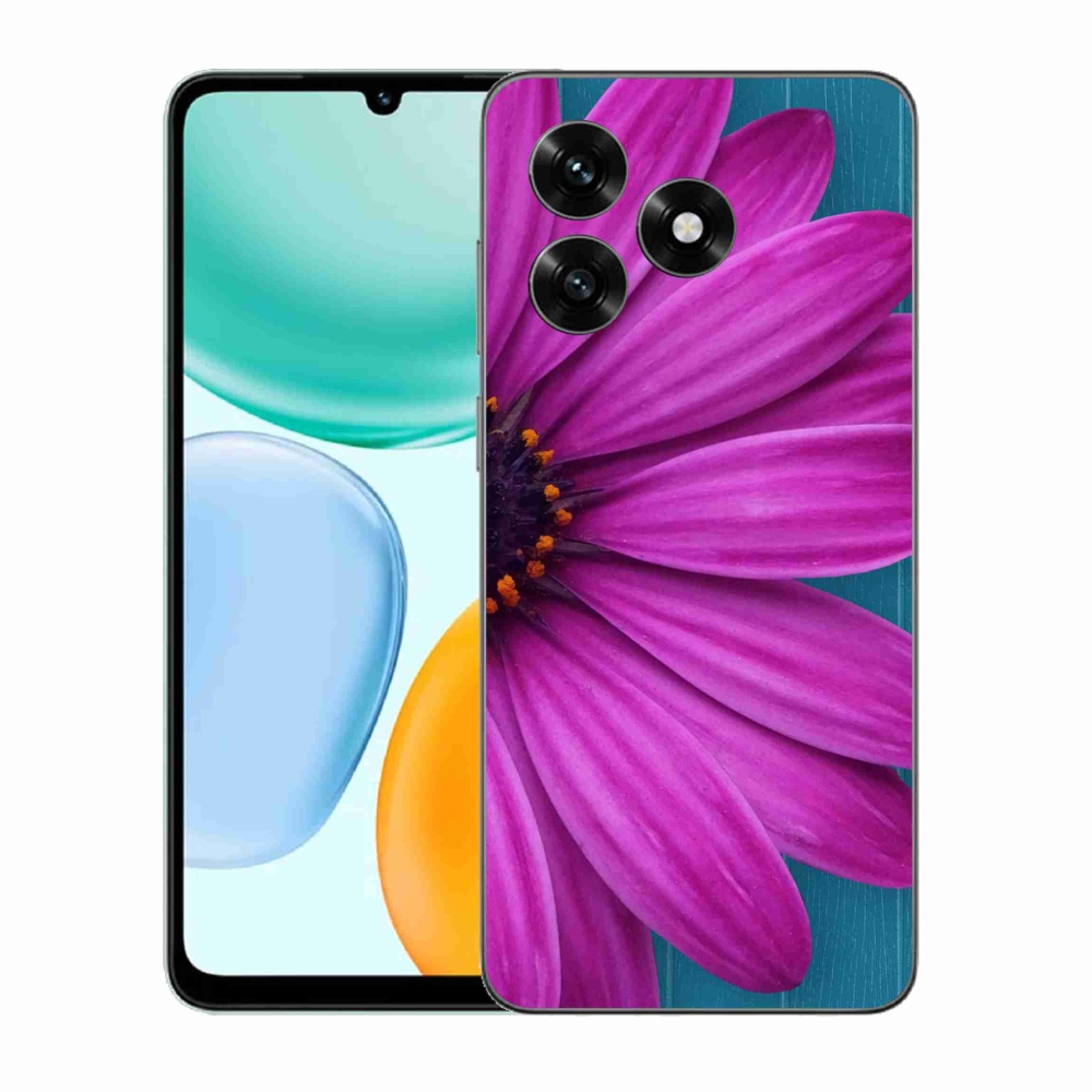 Gélový kryt mmCase na Honor X5c Plus - fialová margaréta