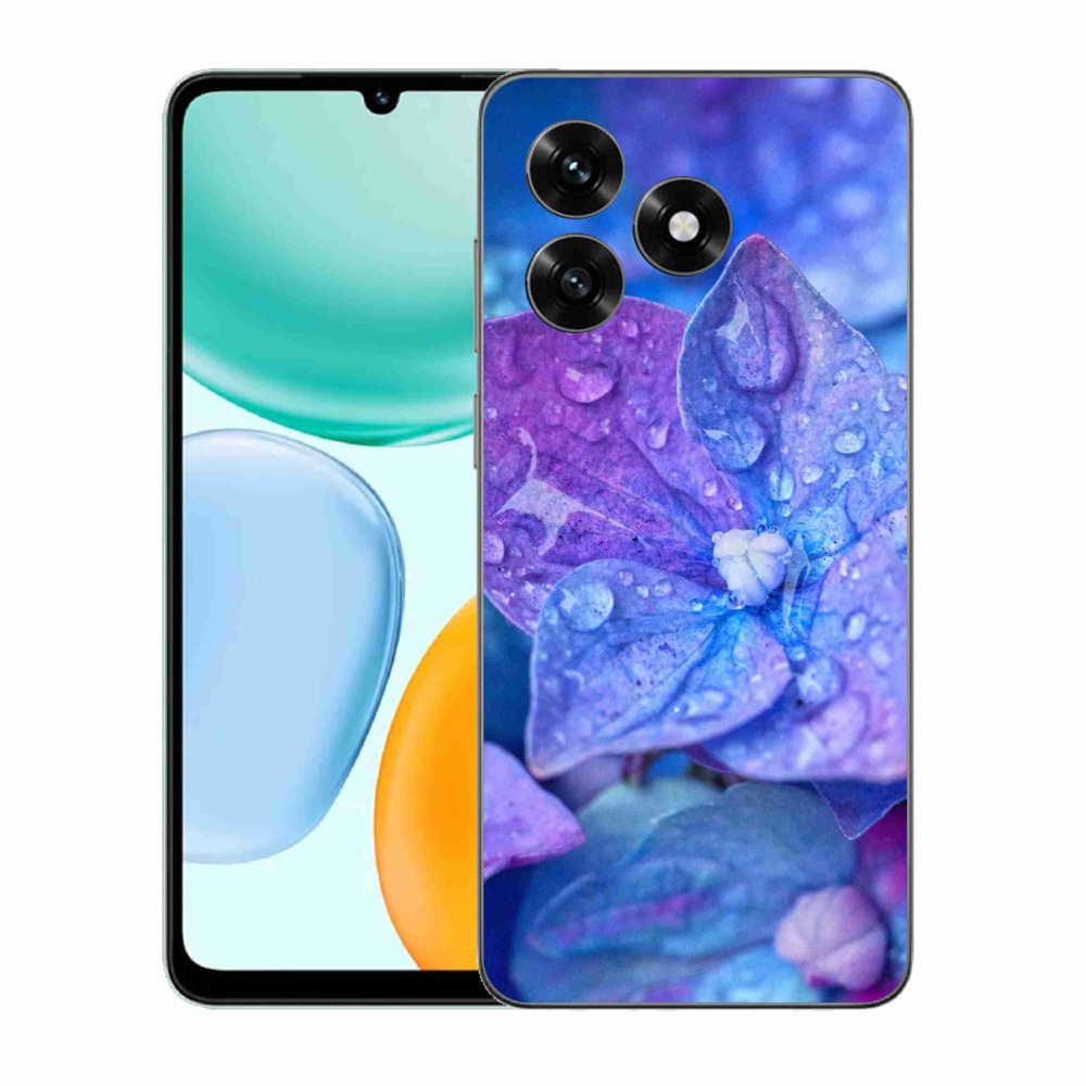 Gélový kryt mmCase na Honor X5c Plus - fialový kvet