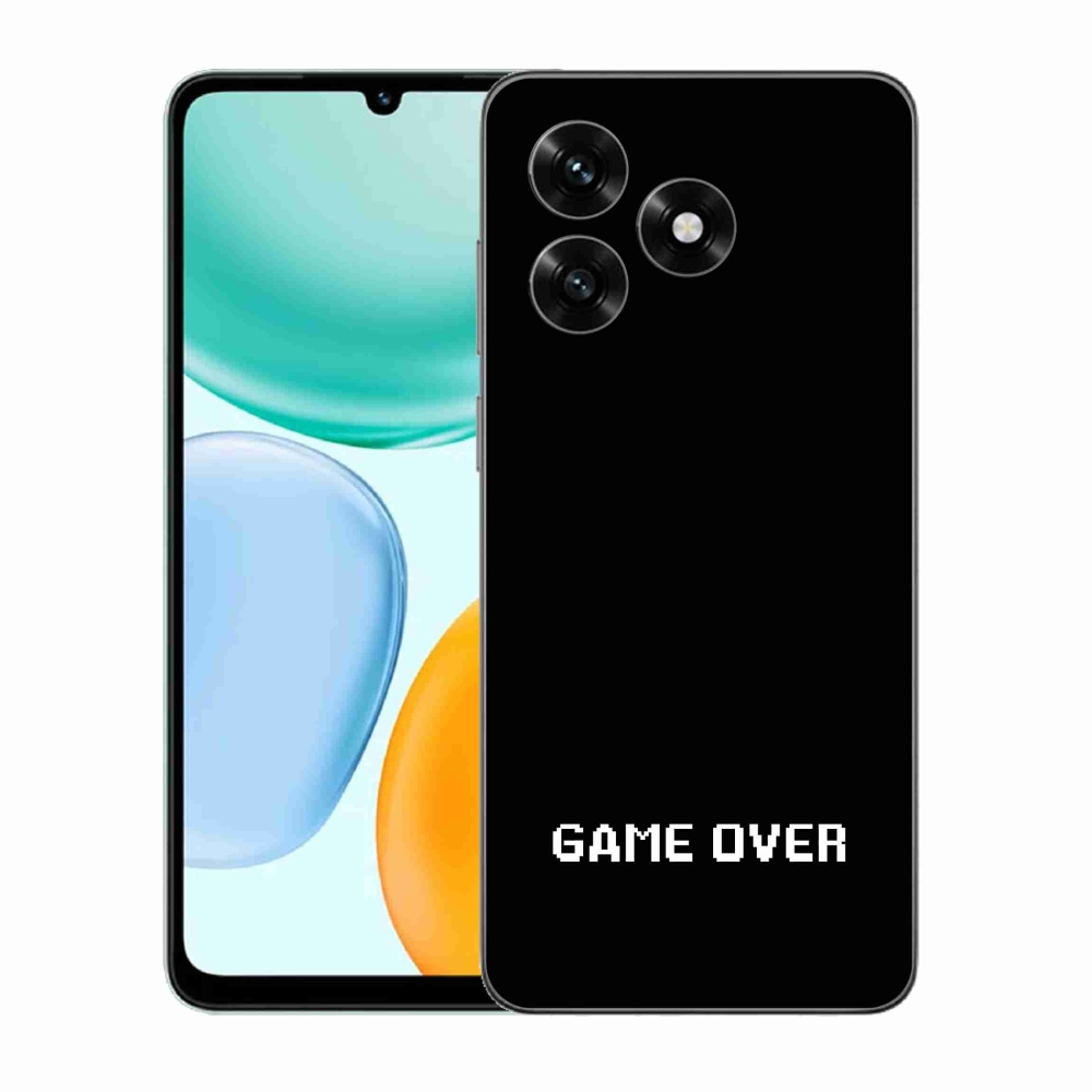 Gélový kryt mmCase na Honor X5c Plus - game over čierne pozadie