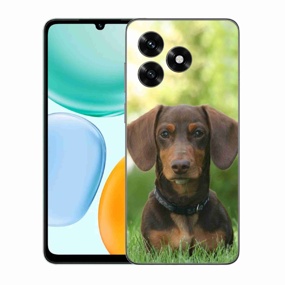 Gélový kryt mmCase na Honor X5c Plus - hnedý jazvečík