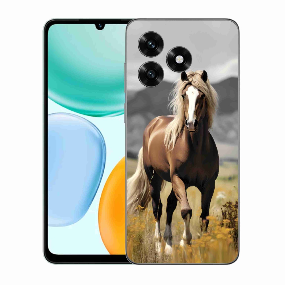 Gélový kryt mmCase na Honor X5c Plus - hnedý kôň 1