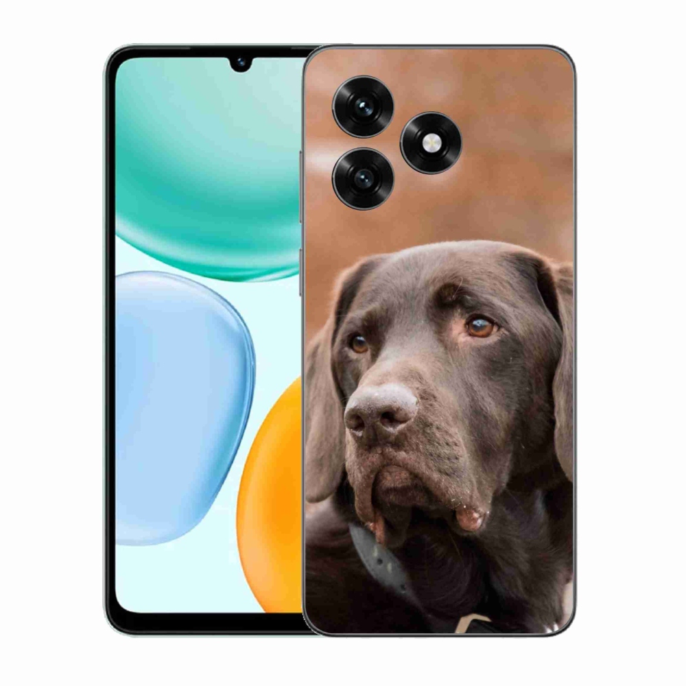 Gélový kryt mmCase na Honor X5c Plus - hnedý labrador