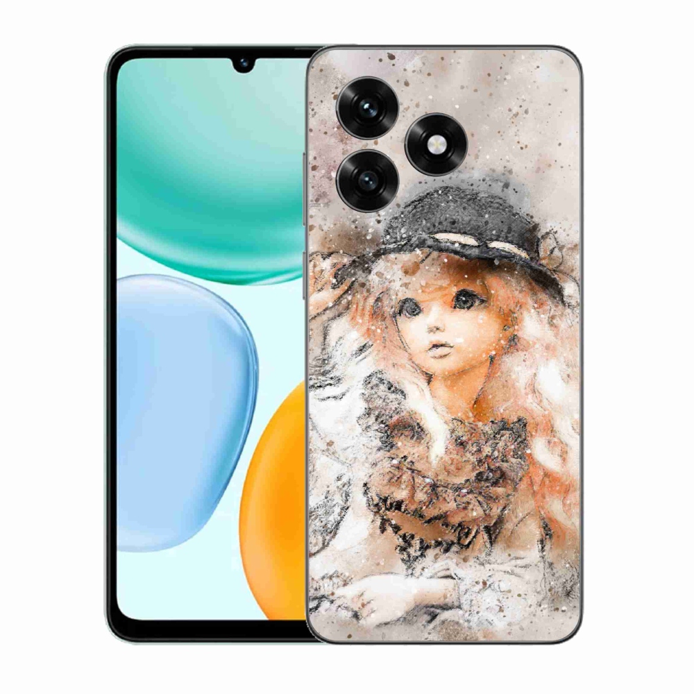 Gélový kryt mmCase na Honor X5c Plus - dievčatko s klobúkom