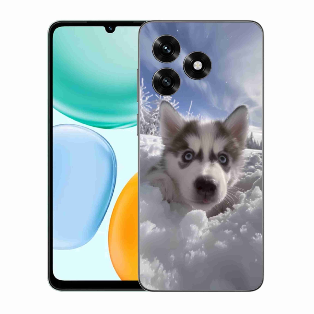 Gélový kryt mmCase na Honor X5c Plus - husky v snehu