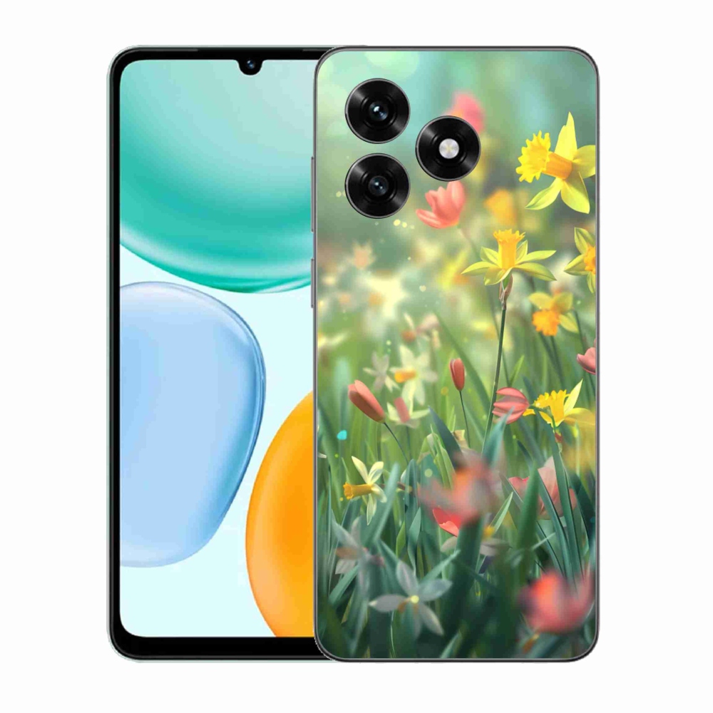 Gélový kryt mmCase na Honor X5c Plus - jarné kvety