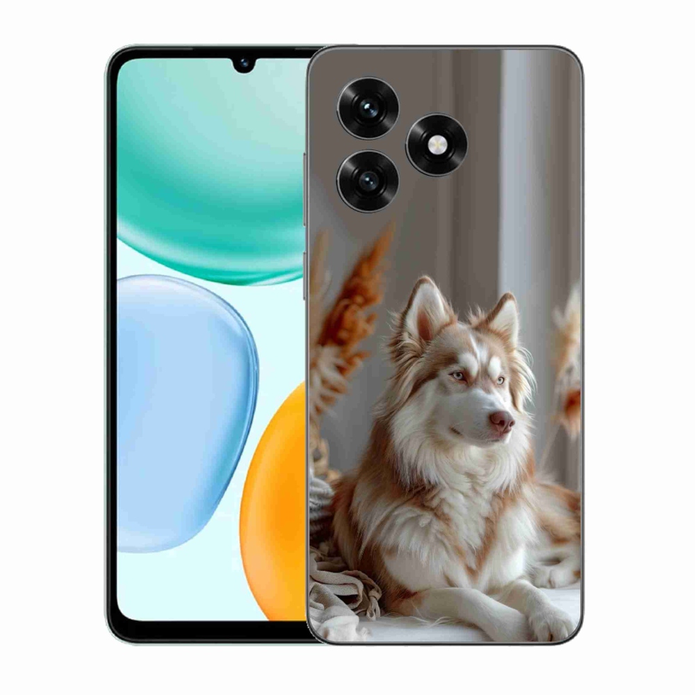 Gélový kryt mmCase na Honor X5c Plus - pokojný sibírsky husky