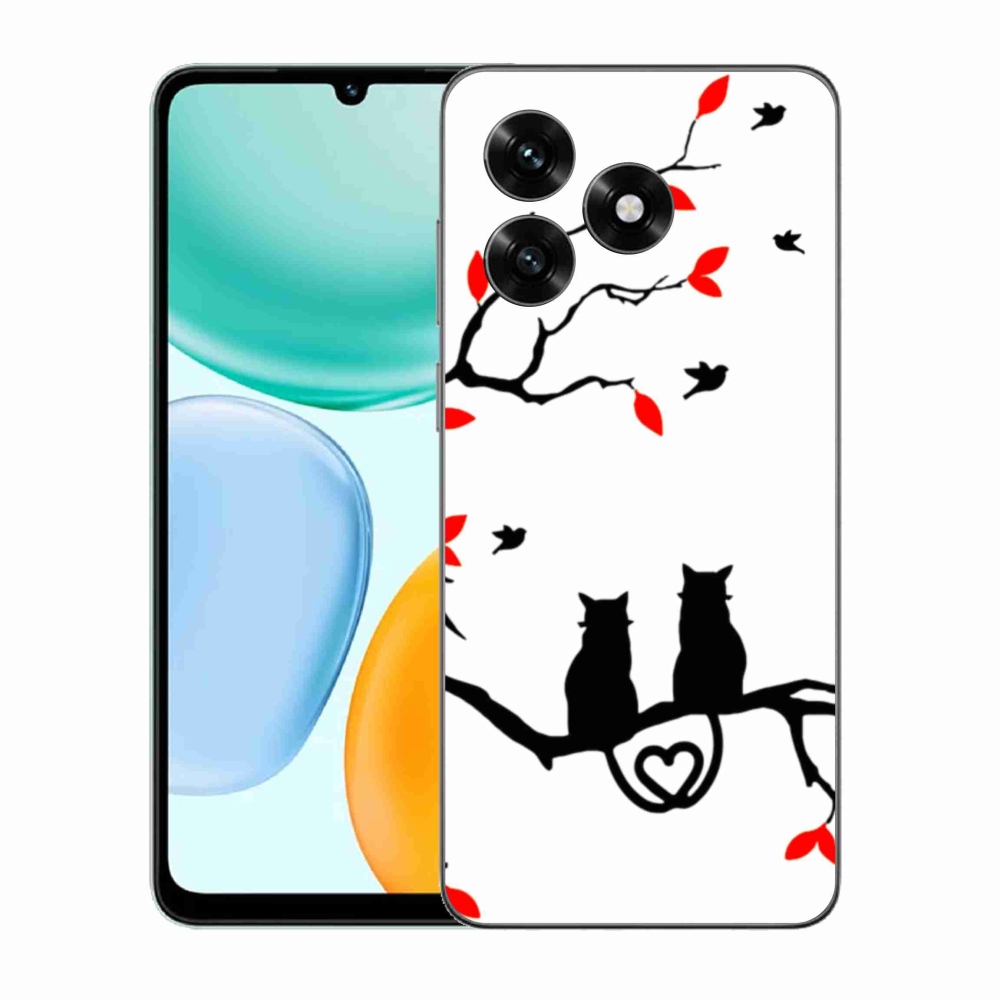 Gélový kryt mmCase na Honor X5c Plus - mačacia láska