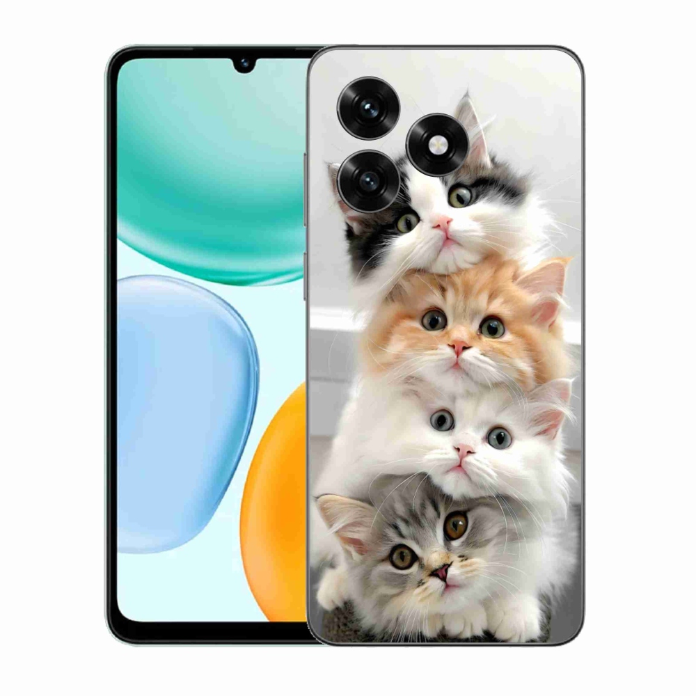 Gélový kryt mmCase na Honor X5c Plus - mačacia partia