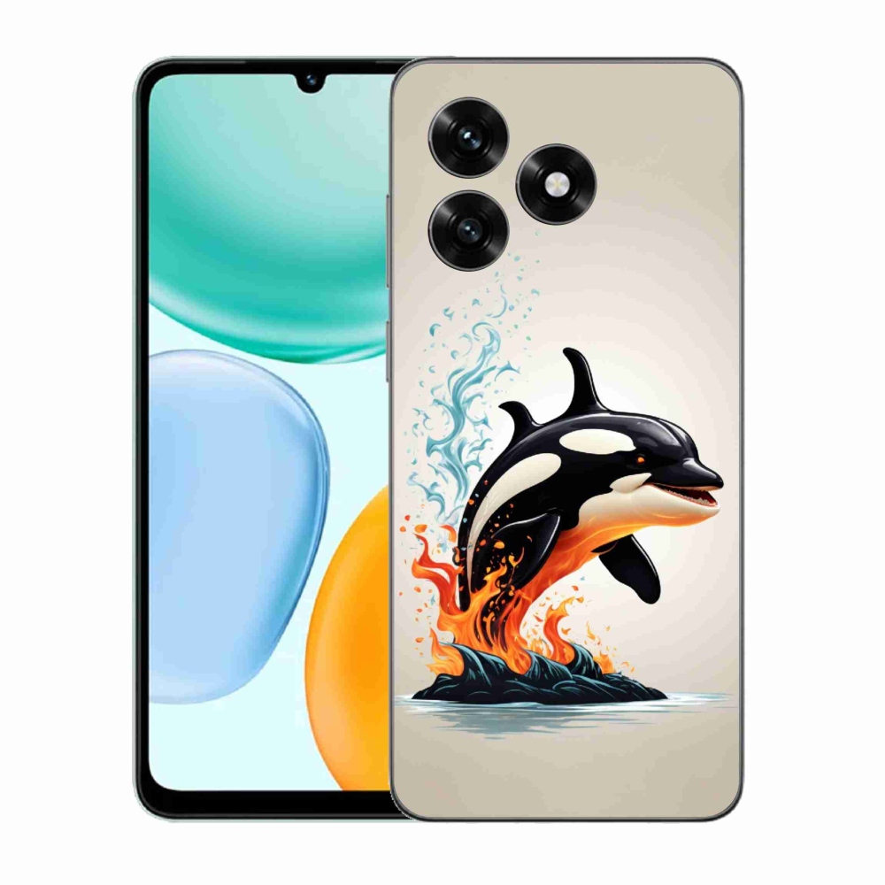 Gélový kryt mmCase na Honor X5c Plus - kosatka