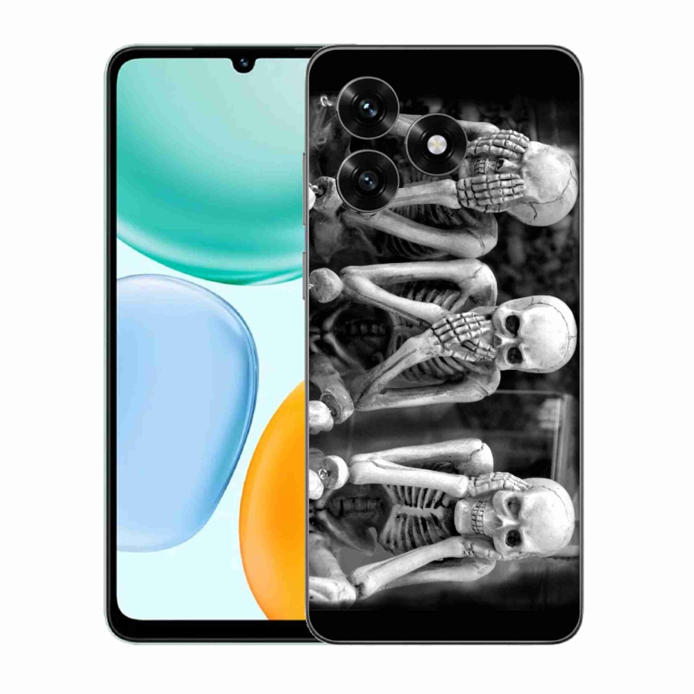 Gélový kryt mmCase na Honor X5c Plus - kostlivci