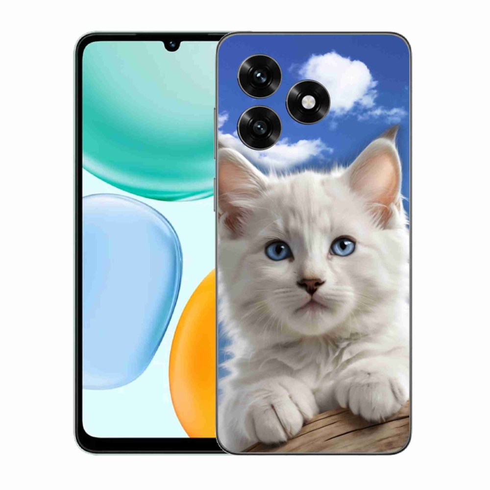 Gélový kryt mmCase na Honor X5c Plus - mačiatko a oblaky