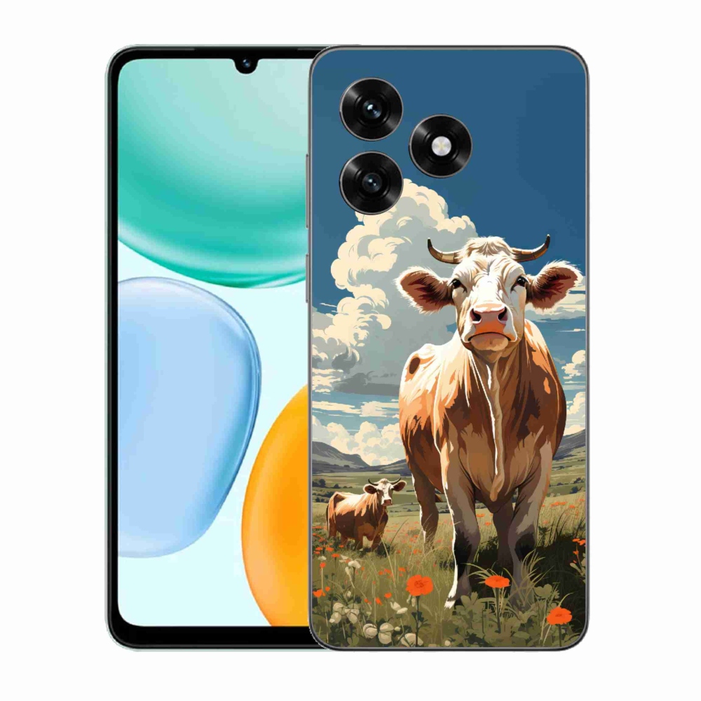 Gélový kryt mmCase na Honor X5c Plus - kravy na lúke