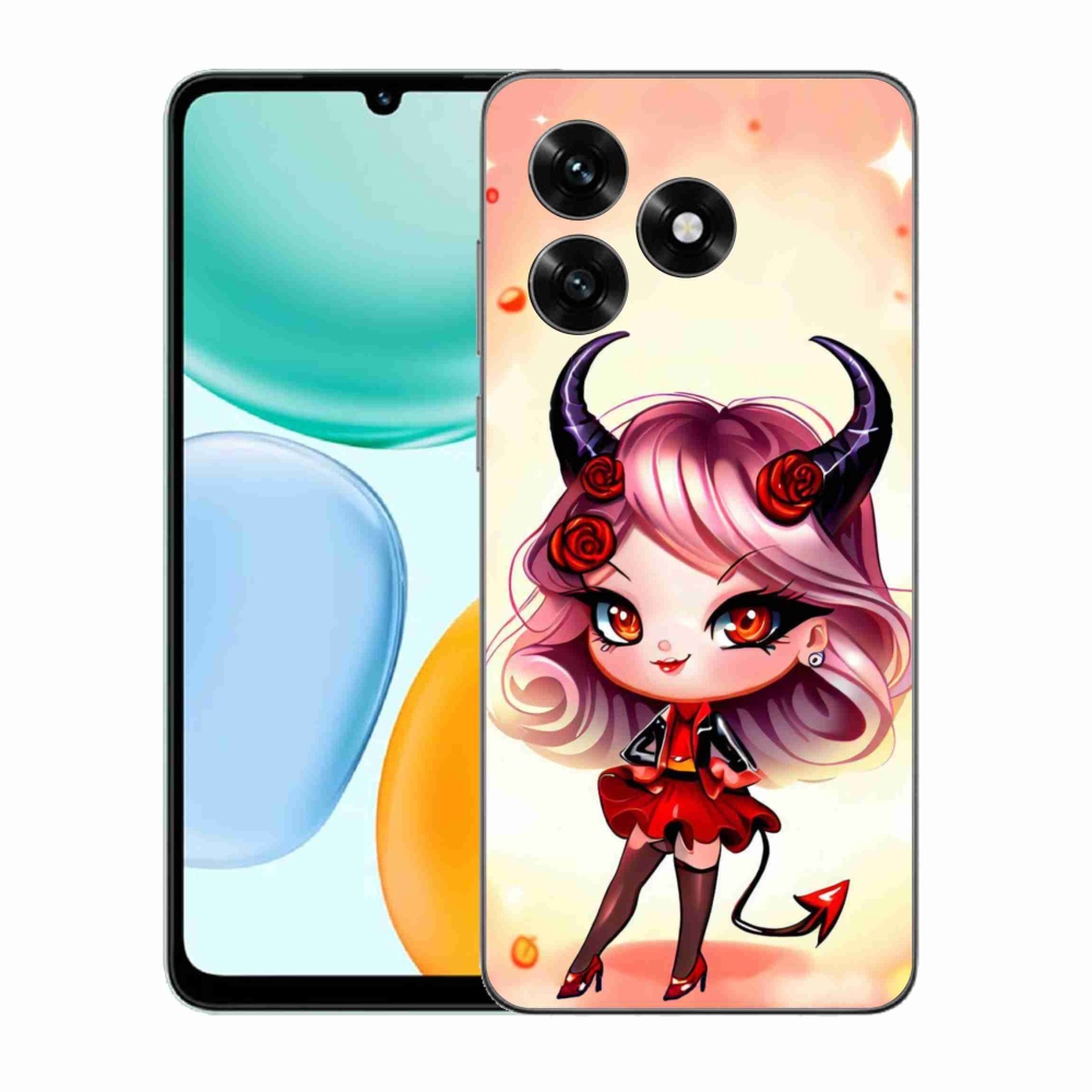 Gélový kryt mmCase na Honor X5c Plus - kreslená čertica