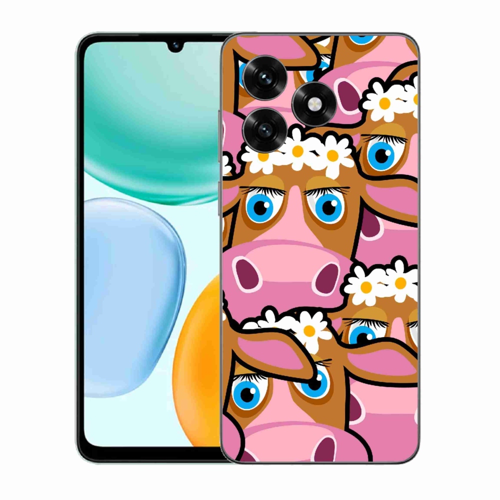 Gélový kryt mmCase na Honor X5c Plus - kreslené kravičky