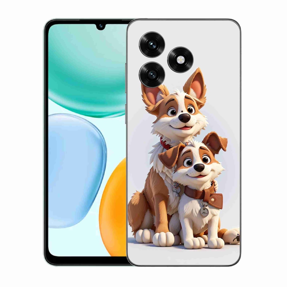 Gélový kryt mmCase na Honor X5c Plus - kreslenie psy